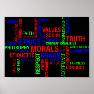 Wirtschaftsethik Poster