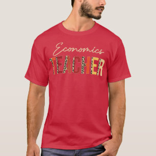 Wirtschaftslehrer Leopard Herbstliebhaber Danke T-Shirt