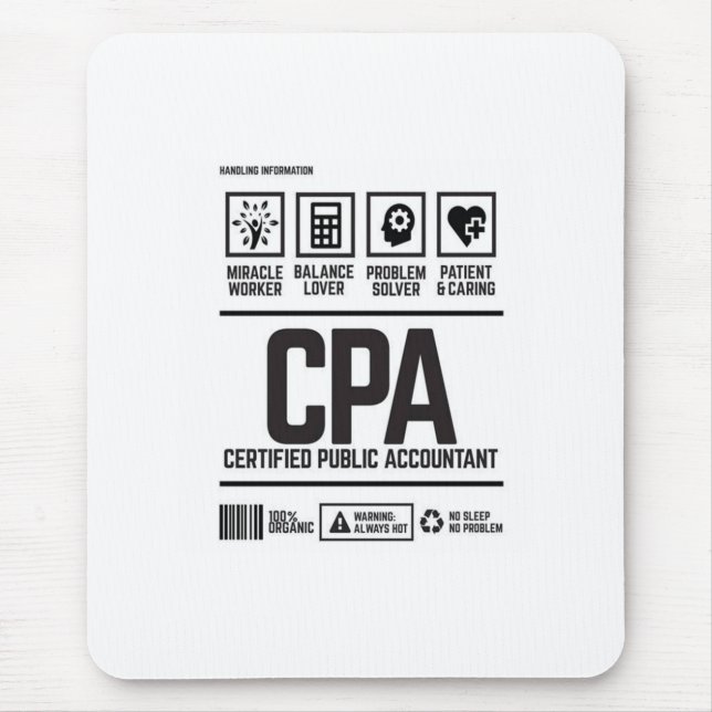 Wirtschaftsprüfer (CPA) Mousepad (Vorne)