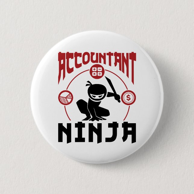 Wirtschaftsprüfer Ninja RechnungsführungsCPA Button (Vorderseite)