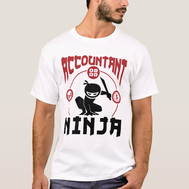 Wirtschaftsprüfer Ninja RechnungsführungsCPA T-Shirt (Vorderseite)