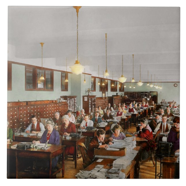 Wirtschaftsprüfer - Workaholic 1923 Fliese (Vorderseite)