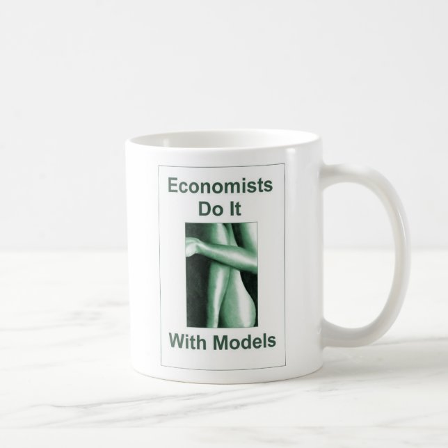 Wirtschaftswissenschaftler tun es mit Modellen Kaffeetasse (Rechts)