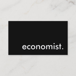 wirtschaftswissenschaftler. visitenkarte