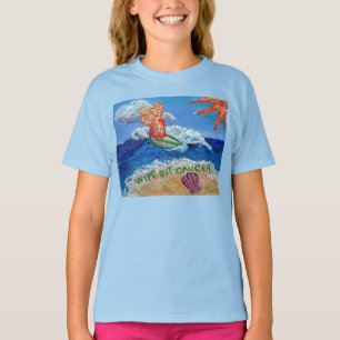 Wischen Sie das Engel-Team-Shirt aus dem Krebs ab T-Shirt