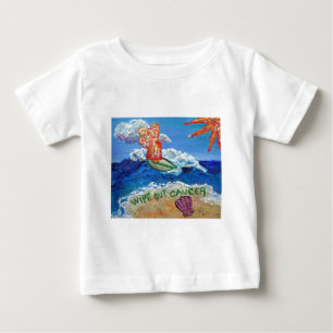 Wischen Sie den Krebs-Engel ab Baby T-shirt