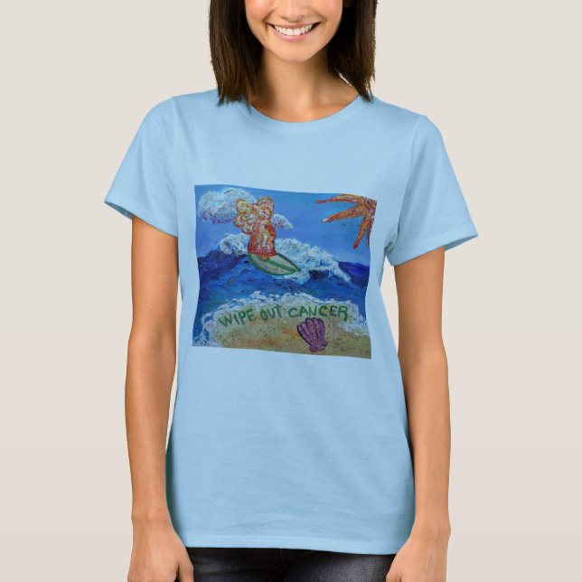 Wischen Sie den Krebs-Engel ab T-Shirt (Vorderseite)