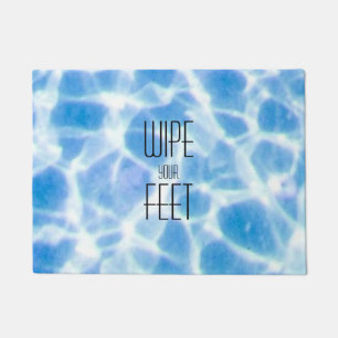 Wischen Sie Ihr Fett entapfeltes Wasser ab Fußmatte