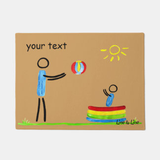 wischen Sie Ihre Füße ab Fußmatte