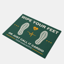 Wischen Sie Ihre Füße für Fitness Liebhaber, Funny Fußmatte