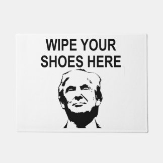 Wischen Sie Ihre Schuhe auf Trumps Gesicht Fußmatte