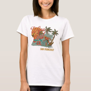 Wischen Sie Surf aus Kalifornien Vintager Retro-T  T-Shirt