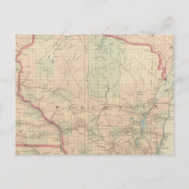 Wisconsin 4 postkarte (Vorderseite)