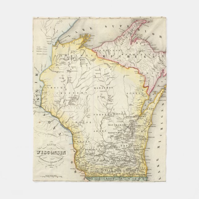Wisconsin 6 fleecedecke (Vorderseite)