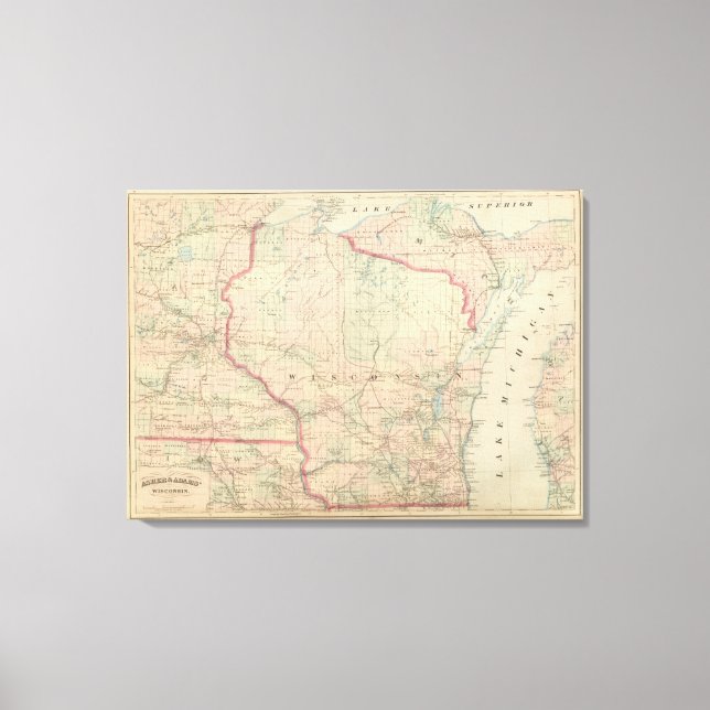 Wisconsin 7 leinwanddruck (Vorderseite)