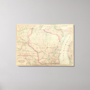 Wisconsin 7 leinwanddruck