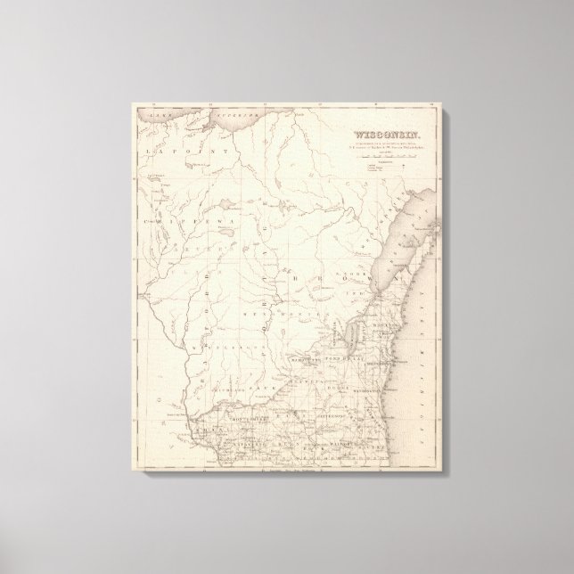 Wisconsin 8 leinwanddruck (Vorderseite)