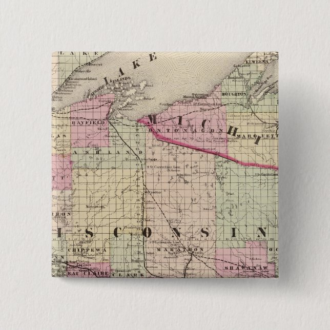 Wisconsin 9 button (Vorderseite)