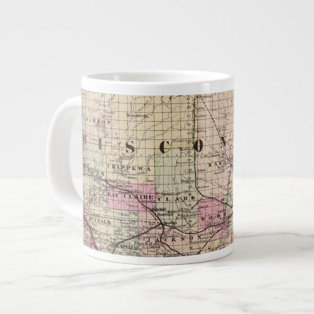 Wisconsin 9 Jumbo-Tasse (Vorderseite Links)