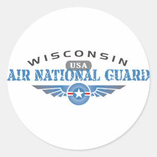 Wisconsin Air National Guard Runder Aufkleber