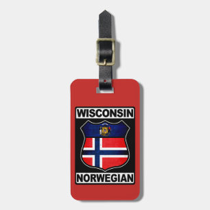 Wisconsin American Luggage Tag Template Gepäckanhänger