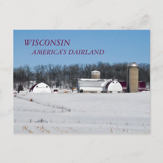 WISCONSIN, AMERIKAS MÄDCHEN POSTKARTE (Vorderseite)