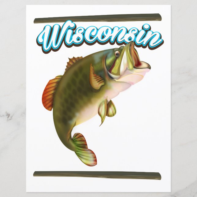 Wisconsin-Angelposter (Vorderseite)