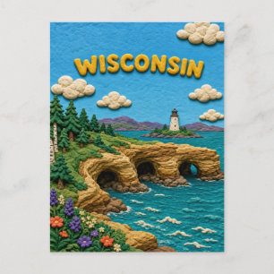 Wisconsin Apostle Islands Moderne KLAYKOO Postkarte