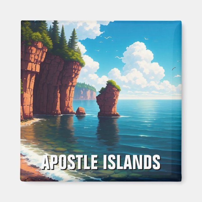 Wisconsin Apostle Islands National Lakeshore Magnet (Vorne)