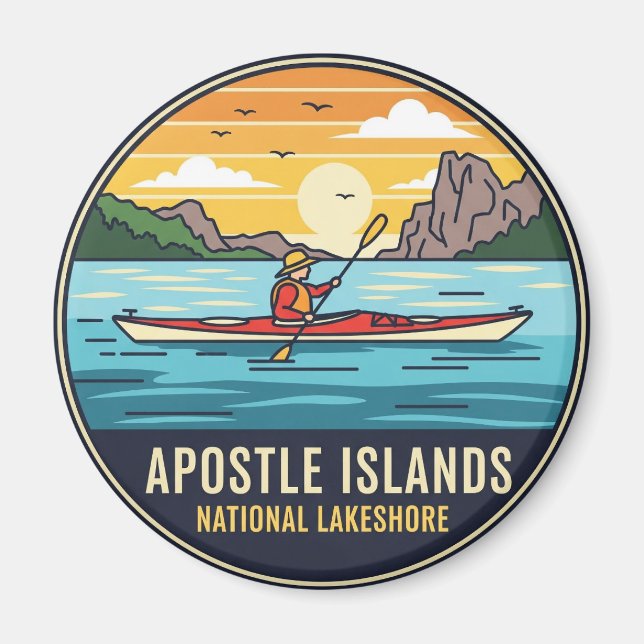 Wisconsin Apostle Islands National Lakeshore Magnet (Vorne)