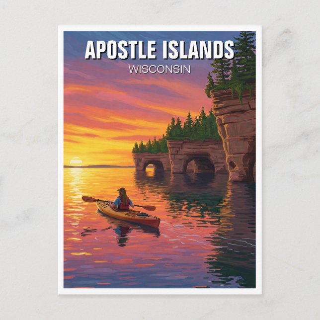 Wisconsin Apostle Islands National Lakeshore Postkarte (Vorderseite)