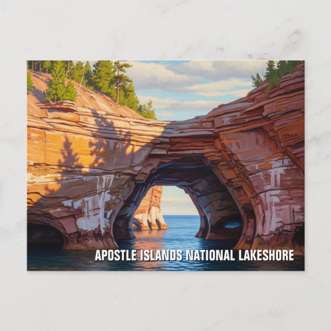 Wisconsin Apostle Islands National Lakeshore Postkarte (Vorderseite)