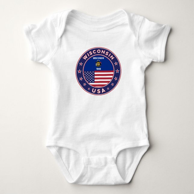Wisconsin Baby Strampler (Vorderseite)