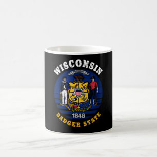 WISCONSIN BADGER STAAT FLAG KAFFEETASSE