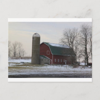 Wisconsin Barn Postkarte