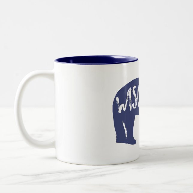 Wisconsin Bear Zweifarbige Tasse (Links)