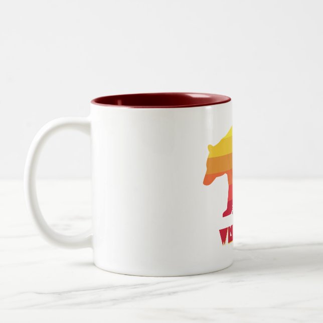 Wisconsin Bear Zweifarbige Tasse (Links)