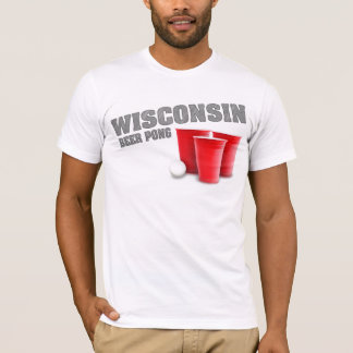 Wisconsin-Bier Pong T - Shirt