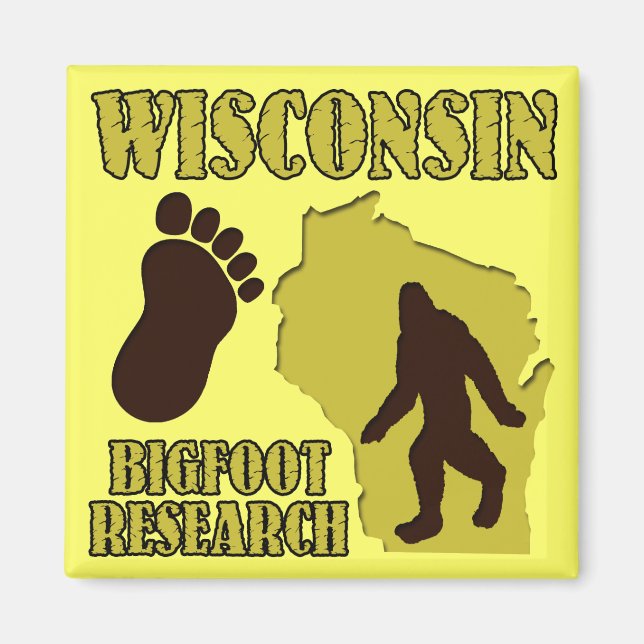 Wisconsin Bigfoot Research Magnet (Vorne)