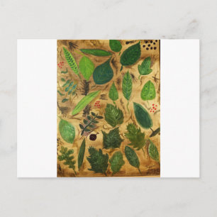 Wisconsin-Blätter Postkarte