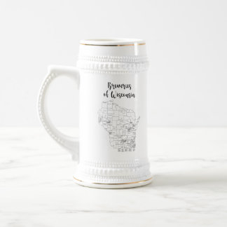 Wisconsin Brauerei Themed Beer Stein Bierglas