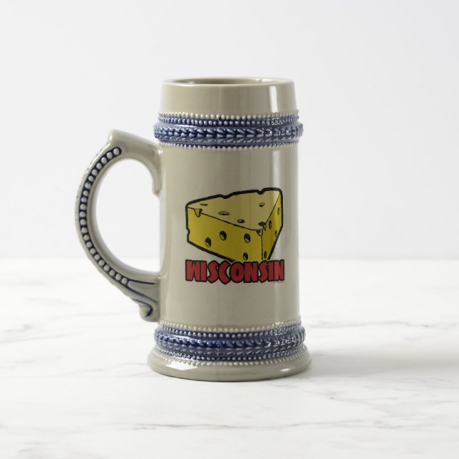 Wisconsin Cheese Wedge Bierglas (Links)