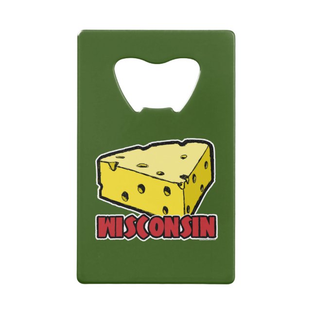 Wisconsin Cheese Wedge Geldbeutel Flaschenöffner (Vorderseite)