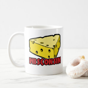 Wisconsin Cheese Wedge White 11 oz Klassischer Bec Kaffeetasse
