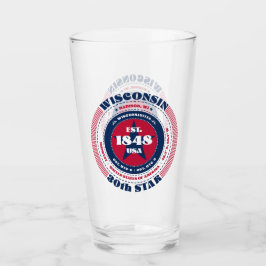Wisconsin Circular Typografy Design Glas