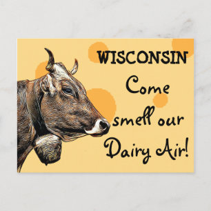 Wisconsin Come Riechen unsere Dairy Air Spaß Postc Postkarte