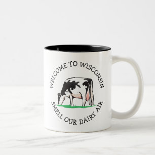 Wisconsin Cow Dairy Bauer Spaß Kaffee Tasse