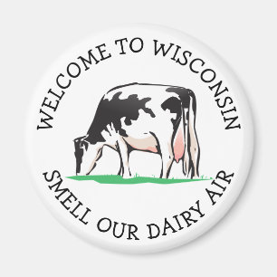 Wisconsin Cow Dairy Bauer Spaß Magnet