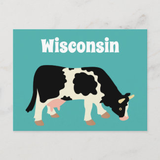Wisconsin Dairy Cow Postkarte