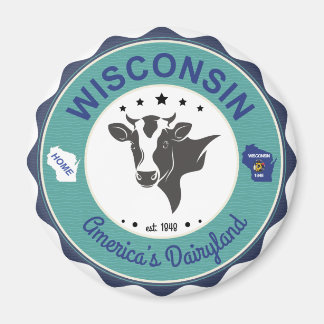Wisconsin Dairyland Abzeichen Magnet